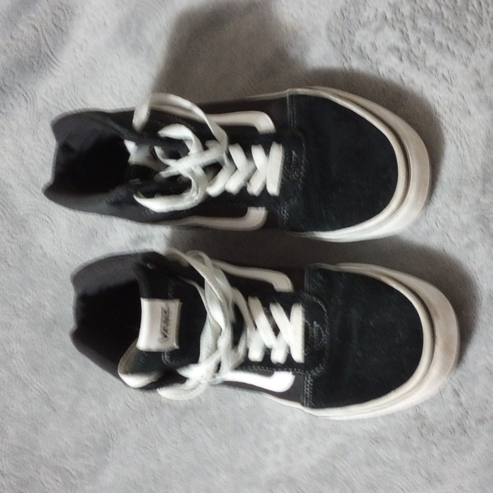 Vans sneakers black high tops woman's size 7.5